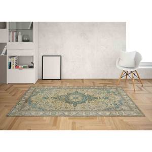 พรมพิมพ์ลายเหรียญตรา: ลายดอกไม้ 3 มิติ สไตล์ตุรกี อูชัก ตกแต่งบ้าน ทันสมัย พรมบางแบบไม่ทอ - Product Image 3