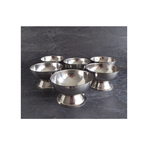 Tasse à glace en acier inoxydable pour magasin de forme ronde et bol de fruits décoratif produit de gros - Product Image 6