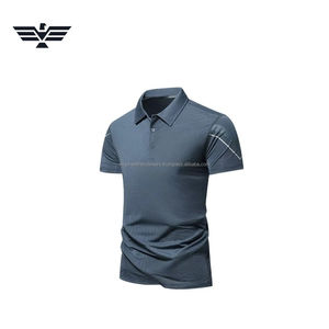 Camiseta Deportiva Personalizada de Color Sólido para Hombre |   Camiseta Deportiva de Manga Corta con Diseño de Bolsillo para Golf |   Algodón/Poliéster Formal Antiarrugas - Product Image 2