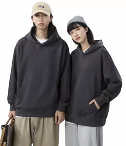 Venta al por mayor sudaderas con capucha lisas 480gsm Polar Fleece en blanco personalizado de algodón pesado de alta calidad Sudadera con capucha sin cuerdas para hombres y mujeres - Product Image 4