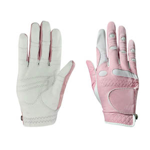 Guante de golf de piel de oveja para mujer, guante antideslizante transpirable blanco y negro para mano izquierda para un agarre y comodidad superiores - Product Image 5