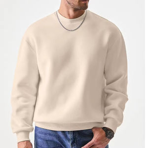 Sweat-shirt homme à double fermeture éclair, col rond, coupe ample, 100% coton molletonné épais, style streetwear moderne de haute qualité pour l'hiver, personnalisable - Product Image 1