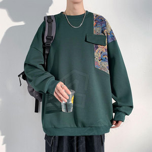 Vente directe d'usine-Hommes nouveau Style pull chaud sweat mode décontractée pour automne hiver vêtements de plein air pull à motif solide - Product Image 6