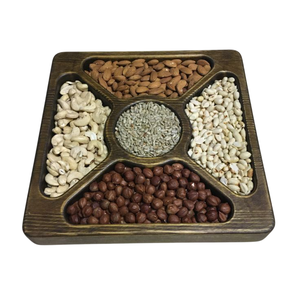 Plateau de service artisanal de qualité supérieure Plateau de noix de qualité supérieure pour collations de qualité supérieure pour la restauration Fêtes de mariage et événements - Product Image 1