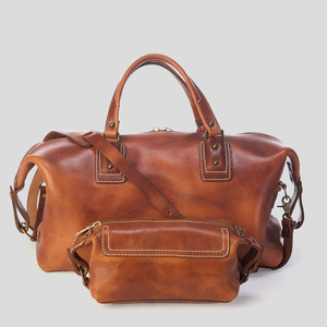 Sac polochon élégant en toile pour hommes Sac léger de grande capacité Bagages de transport pour voyage Sac de week-end à manipulation supérieure - Product Image 1