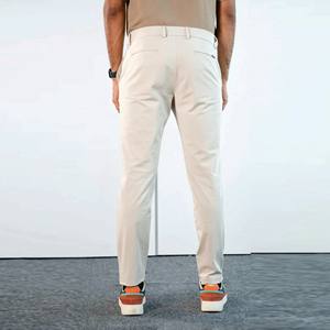 2023 Pantalones chinos para hombre, pantalones elásticos ajustados clásicos, pantalones informales de verano, pantalones finos de algodón con cintura elástica, ligeros de negocios para hombre coreano - Product Image 5