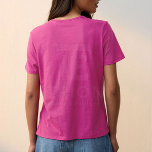 Fabricant pakistanais de t-shirts pour femmes, qualité supérieure, OEM, t-shirts pour femmes sur mesure, prix de gros, t-shirts pour femmes les plus vendus - Product Image 2
