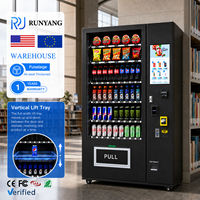 Máquina Expendedora Inteligente Automática RUNYANG Personalizada para Combinaciones de Refrescos y Snacks, en Venta, para Alimentos y Bebidas