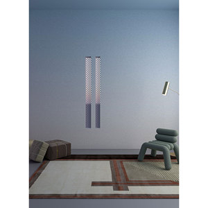 Alfombra de Lana Aiwl-3065 con Patrón Geométrico Clásico, Grande, 9x12, Anudada a Mano, Roja y Naranja, para el Hogar, Rectangular, para Pasillo - Product Image 6