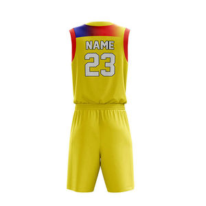 Vêtements de sport personnalisés avec impression de logo uniformes de basket-ball en polyester de différentes couleurs uniforme de basket-ball pour hommes - Product Image 2