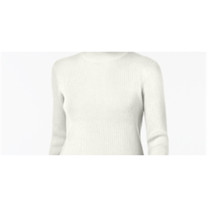 Maglione a Collo Alto a Costine a Maniche Lunghe da Donna Karen Scott Bianco Taglie Petite e Large per la Stagione Autunnale - Product Image 4