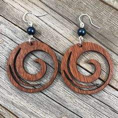 ที่ขายดีที่สุดคุณภาพสูงผลิตภัณฑ์จากธรรมชาติโบฮีเมียนไม้รอบต่างหูเครื่องประดับอุปกรณ์เสริมวางเรขาคณิตทําด้วยมือต่างหูขนาดใหญ่ - Product Image 4