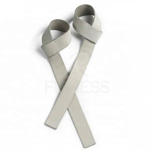 สายรัดข้อมือหนังสีดำสำหรับออกกำลังกาย ฟิตเนส เพาะกาย ยกน้ำหนัก เพาเวอร์ลิฟติ้ง สวมใส่สบาย - Product Image 2