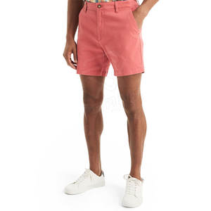 <b>Men's</b> High Street Casual <b>Slim</b> <b>Fit</b> Beach <b>Shorts</b> Breathable Plus Size Custom Design Plain Dyed Solid Color Corduroy Fabric - Product Image 1