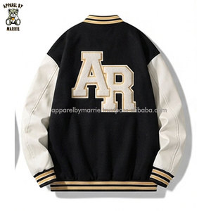 Chaquetas Varsity Bordadas Personalizadas de Alta Calidad, Diseño Decorativo, Chaquetas Varsity Bordadas para Hombre, Nueva Llegada - Product Image 3