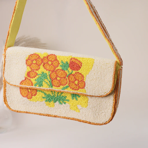 Bolsos de Noche Elegantes con Cuentas, Bolsos de Mano con Mosaico de Cuentas, Bolsos de Mano Modernos con Cuentas de Semillas - Product Image 4