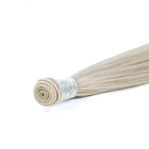 ผมต่อแบบคลิปอิน Genius Weft 12A ผมแท้จากรัสเซีย แบบตรง สีบลอนด์แพลตตินั่มโทนเย็นนุ่มนวล # 60A - Product Image 3