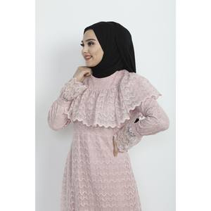 เดรสอาบายะสไตล์ลำลองประดับกลิตเตอร์แบบดันเทล - Product Image 2