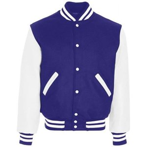 Men's Varsity <b>Jacket</b> Genuine <b>Leather</b> Sleeve and Wool Blend Letterman <b>Boys</b> College Varsity <b>Jackets</b> XS-5XL Holloway - Product Image 4