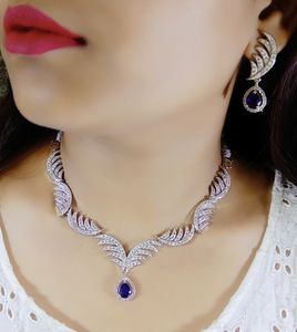 Latest Trending Handmade AD Stones Brass <b>Necklace</b> Set For Weddings Engagements Anniversaries Customise Jewellery - Product Image 2