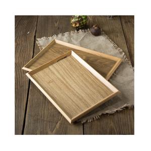 Juego de bandeja de servicio de varios tamaños de madera de mango de madera natural recién llegado para aperitivos y desayuno - Product Image 6