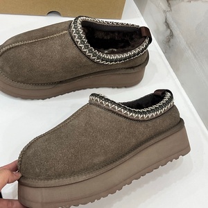 Pantuflas Clásicas para Mujer, Parte Superior de Gamuza de Alta Calidad, Botas de Nieve para Otoño e Invierno, Plantilla de EVA Térmica Antideslizante, Zapatos Casuales - Product Image 2