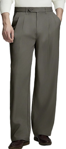 Pantalones de Vestir Casuales de Pierna Ancha con Pliegues para Hombre, Estilo Vintage, Corte Holgado, Venta al por Mayor - Product Image 6