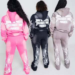 กางเกงวอร์มผ้าคอตตอนมีฮู้ดสำหรับผู้ชายผ้าคอตตอนพิมพ์ลายบนหน้าจอออกแบบได้ตามที่ต้องการน้ำหนักมาก - Product Image 2