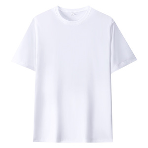 เสื้อยืดคอกลมแขนสั้นสำหรับผู้ชายสีพื้นเสื้อลำลองสำหรับฤดูร้อน - Product Image 5