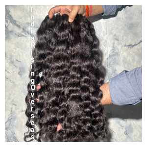 ผมมนุษย์สำหรับต่อผมมนุษย์แบบไม่ผ่านกระบวนการ8-32นิ้วมัดผมตรงจากอินเดีย - Product Image 1