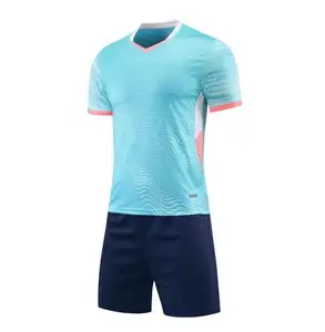 支持定制服务多色弹性透气面料快干足球服套装足球服