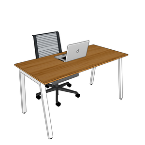 BFATB005 AtonBamboo 140x70cm Desk with Assembled Iron <b>Legs</b> <b>Foldable</b> Durable Computer <b>Table</b> for Living Room with Storage Features - Product Image 3