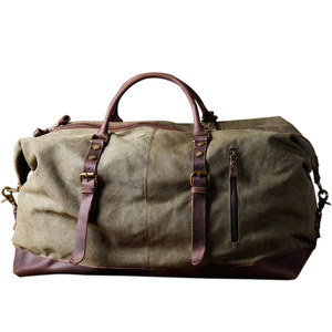 Custom New Luxury Weekender <b>Canvas</b> Duffel <b>Bag</b> Sport Style <b>Tote</b> Carry on Hand for Travel Gym Use - Product Image 6