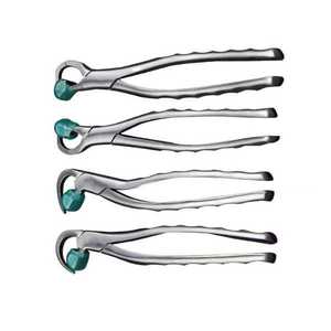 Ensemble de forceps d'extraction dentaire série standard 4 pièces + 20 tampons gratuits, acier inoxydable de haute qualité, manuel, certifié CE classe II - Product Image 4