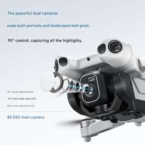 Nouveau drone professionnel pliable P6 avec résolution vidéo FHD 1080p, longue durée de vol (10-20 minutes), photographie aérienne - Product Image 4