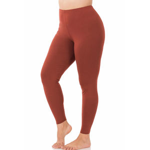 Leggings de Yoga Largos para Mujer, Hechos a Medida al por Mayor, Spandex/Poliéster, Elásticos en Cuatro Direcciones, Color Sólido, Tallas Grandes, Oscuros - Product Image 1