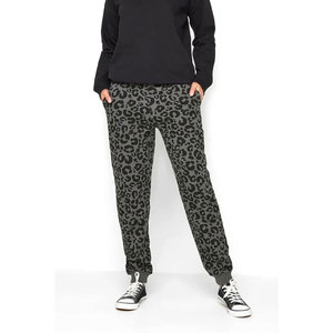 Plus Size Women's Trouser Custom Logo Breathable Elastic Waist Mid Solid Colors Trendy Cotton Blend New Arrival - Product Image 5