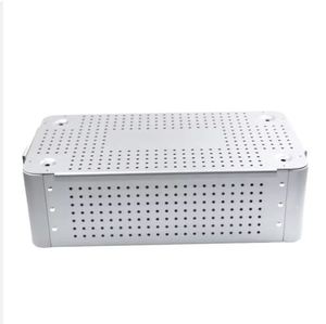 Caja de Autoclave Manual de Acero Inoxidable Alemán Perforada, Contenedor de Esterilización de Instrumentos Quirúrgicos, Alta Calidad, Garantía de 2 Años - Product Image 1