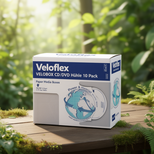 Veloflex VELOBOX <b>CD</b>/DVD Hlle 10 Pack Paper Media <b>Boxes</b> - Product Image 3