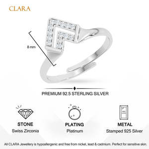 Anillos de Plata de Ley 925 de Primera Calidad para Mujer, Chapados en Rodio con Diamantes o Circonitas, Diseño Numérico, Joyería para Hombre - Product Image 5