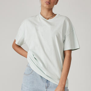 Camisetas informales de manga corta con cuello de pico para mujer, ropa de vestir con estampado personalizado a la moda - Product Image 5