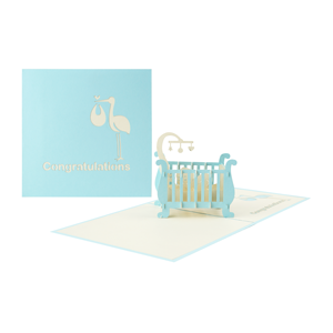 Hecho a mano 3D Pop Up Baby Shower tarjetas al por mayor fabricante de tarjetas de felicitación - Product Image 5