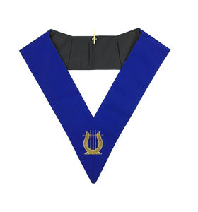 2025 Organiste Bleu Lodge Collier Bleu Royal Bas quantité minimale de commande Maçonnique Regalia Collier Maçonnique Regalia Colliers Fabricant - Product Image 1