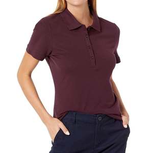 Trendy Short Sleeve Women Polo Shirts For Fashion Forward Casual Looks And <b>Light</b> Sports Activities In Soft Cotton Blend - Product Image 1