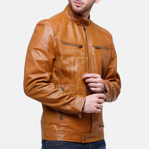Chaqueta de invierno de cuero de moda clásica para hombre, abrigo informal con estilo para clima frío, chaqueta de invierno de cuero PU a la moda para hombre - Product Image 2