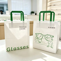Sac en papier kraft jetable personnalisé en usine, recyclable, biodégradable, avec poignées, pour la restauration à emporter, la restauration rapide, l'emballage alimentaire