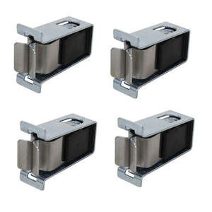 4 Pack Stainless Steel Tumble Dryer <b>Door</b> <b>Catch</b> Replacements for WPW10111905 - Product Image 1