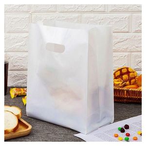 Sacs en plastique HDPE LDPE découpés avec poignée pour boutique de cadeaux de supermarché et emballage de friandises bon prix - Product Image 3