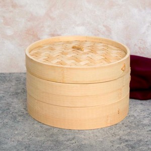 Vaporizador de alimentos de bambú 100% Natural, escurridor de masa hervida, cesta de 1 nivel, 2 niveles, tamaños personalizados - Product Image 1