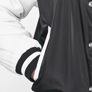 Chaqueta Bomber Varsity de Lona con Logotipo Bordado Personalizado de Estilo Urbano OEM, Fabricante de Chaquetas de Béisbol Universitarias, Transpirable, de Alta Calidad para Invierno - Product Image 6